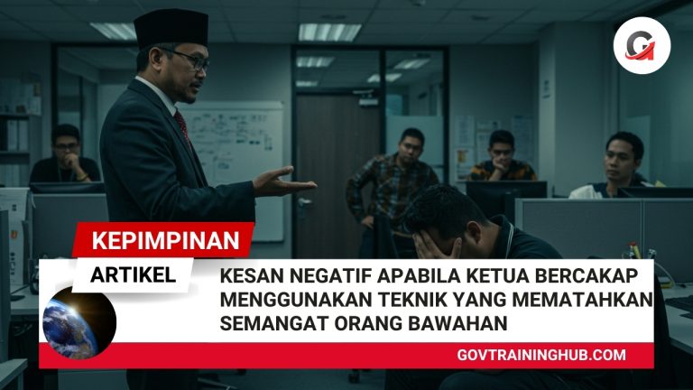 Kesan Negatif Apabila Ketua Bercakap Menggunakan Teknik yang Mematahkan ...